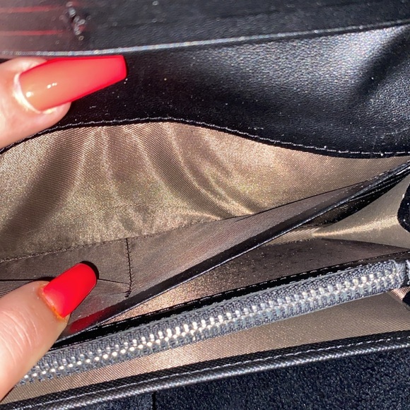 ❌SOLD❌ NWOT Ladies Black Leather PRADA Card Holder, Zipper Wallet - Picture 4 of 9